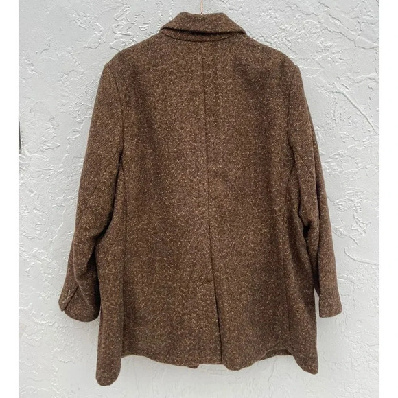 Old Navy Womens Long Sleeve Notch Collared Oversized Suit Blazer Brown Sz 2XL - Picture 5 of 16